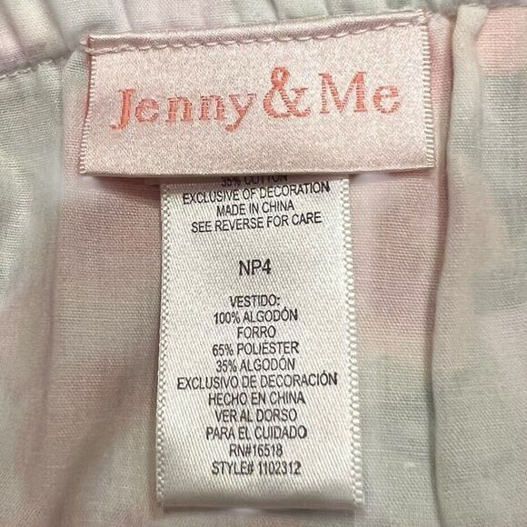 NWT Jenny & Me Toddler Girls 4T Sundress Retro Floral Cotton Crochet Y2K Summer - Picture 3 of 11